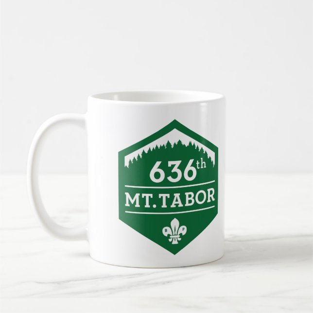 636th Mt. le Thabor - tasse verte de logo (Gauche)