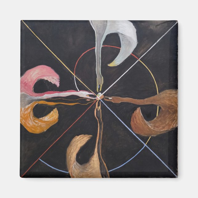 6386-Hilma af Klint Gruppe IX SUW Schwan Nr.7 Magnet (Vorne)