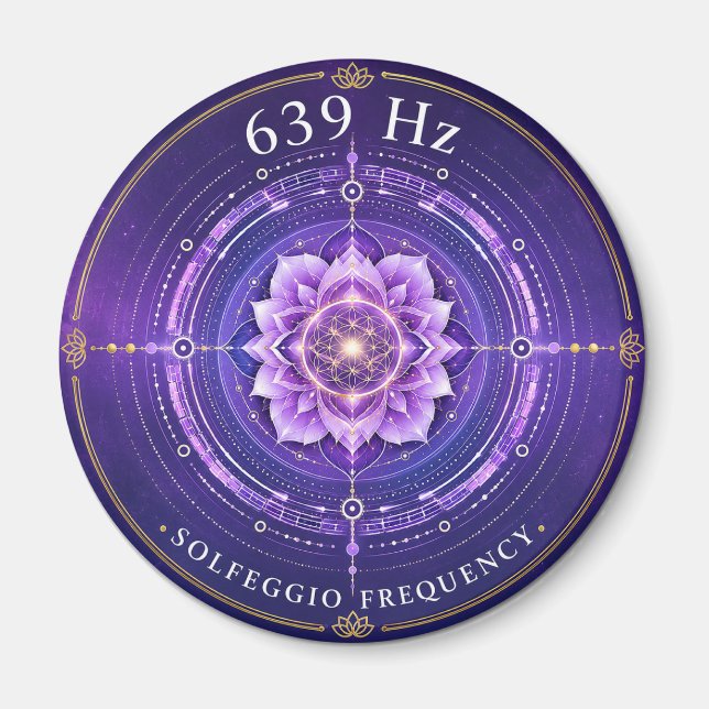 639 Hz Solfeggio-Frequenz-Magnet Magnet (Vorne)