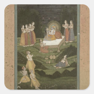 63.794 'Tambula-Seva', Krishnagar, West Bengal, 17 Quadratischer Aufkleber