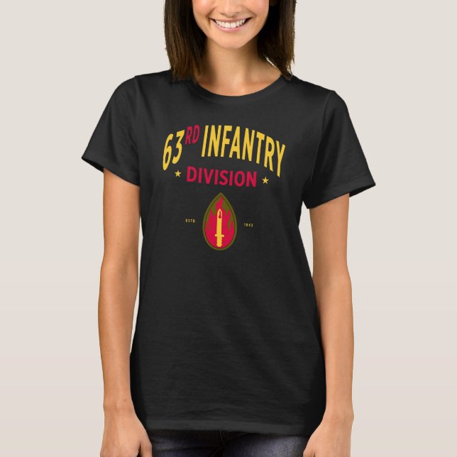 63. Abteilung Infanterie - Militärische Frauen in  T-Shirt (Vorderseite)