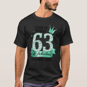 63 & Fabulous I Türkise White Party Group Foto T-Shirt