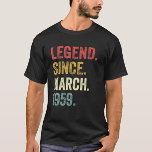 63. Geburtstag Geschenke 63 Jahre alte Legende sei T-Shirt