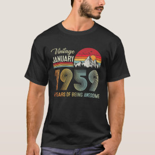 63. Geburtstag Vintag im Februar 1959 63 Jahre alt T-Shirt