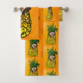 63 Igel und das Ananas Handtücher SET