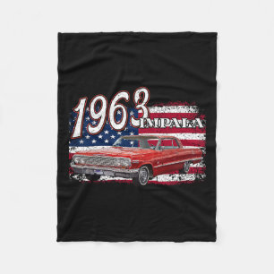 63 Impala Lowrider Ss 4. Juli Amerikaner Fleecedecke