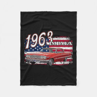 63 Impala Lowrider Ss 4. Juli Amerikaner Fleecedecke