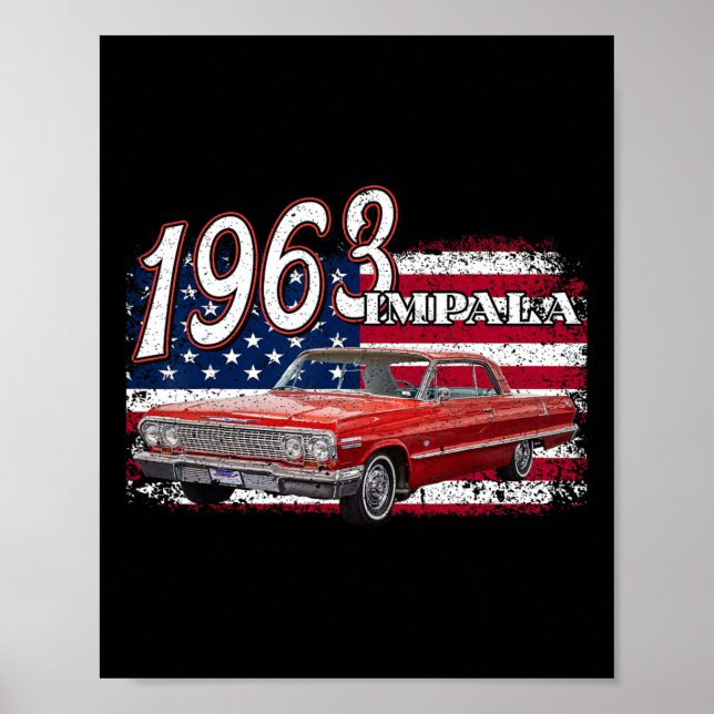 63 Impala Lowrider Ss 4. Juli Amerikaner Poster (Vorne)