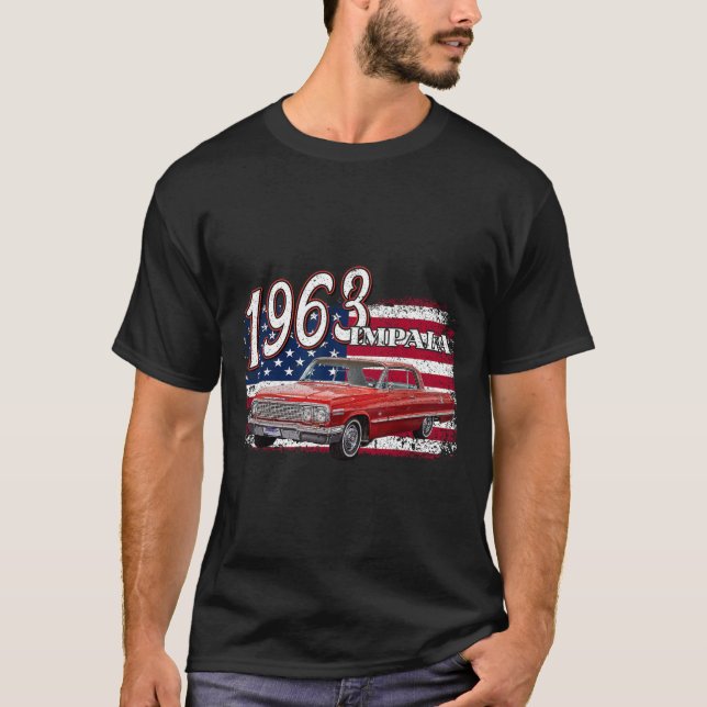 63 Impala Lowrider Ss 4. Juli Amerikaner T-Shirt (Vorderseite)