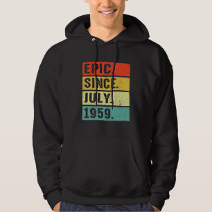 63 Jahre alt Epic Seit Juli 1959 63. Geburtstag Hoodie