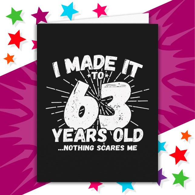 63 Jahre alt Sarcastic Meme Funny 63. Geburtstag Karte (Von Creator hochgeladen)