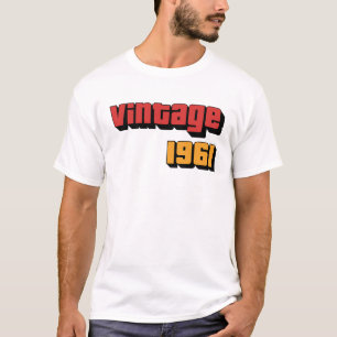 63 Jahre alte Geschenke Männer Frauen Vintag 1961 T-Shirt
