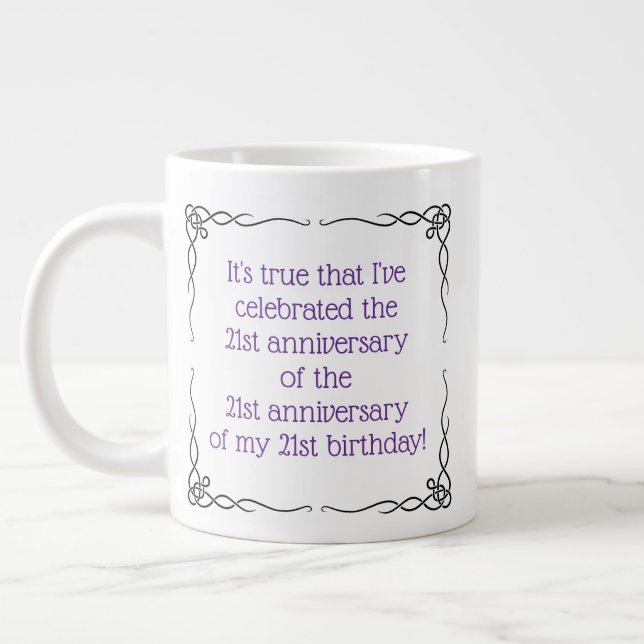 63 Jahre oder älter Jumbo-Tasse (Links)