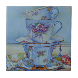 6487 BlumenTeacups Fliese