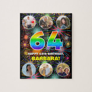 64. Geburtstag: Lustiger Regenbogen #, Benutzerdef