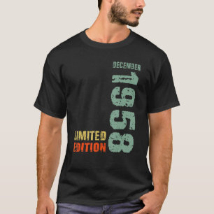 64. Geburtstag Mann 64 Jahre Dezember 1958 T-Shirt