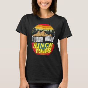 64. Geburtstag Sprichwort Cousin Camp seit 1958 Ca T-Shirt