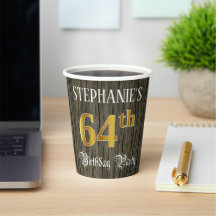 64. Geburtstagsparty - Imitate Gold & Imitate Wood