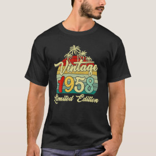 64 Jahre alt Vintag 1958 64. Geburtstagsparty Männ T-Shirt