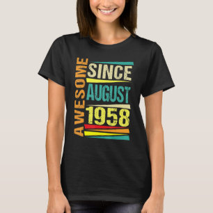 64 Jahre alte Legende seit August 1958 64. Geburts T-Shirt