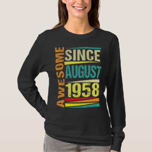 64 Jahre alte Legende seit August 1958 64. Geburts T-Shirt