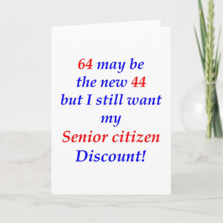 64 Senior Bürger Karte