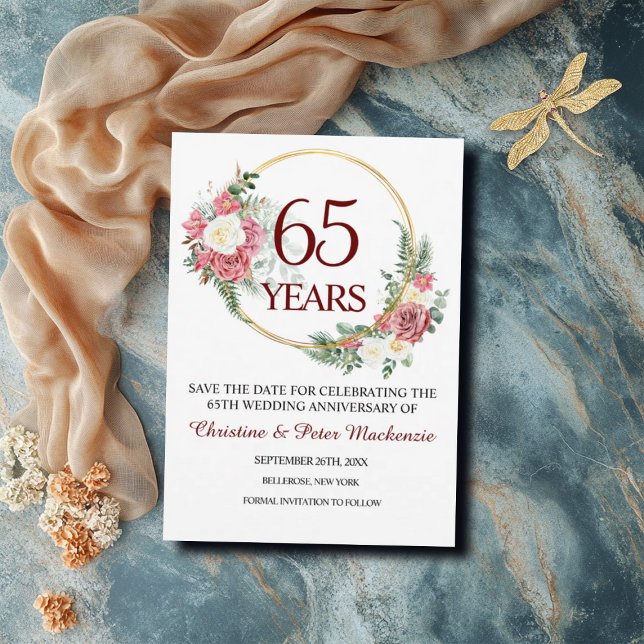65. Blue Sapphire Hochzeitstag Save The Date (Von Creator hochgeladen)