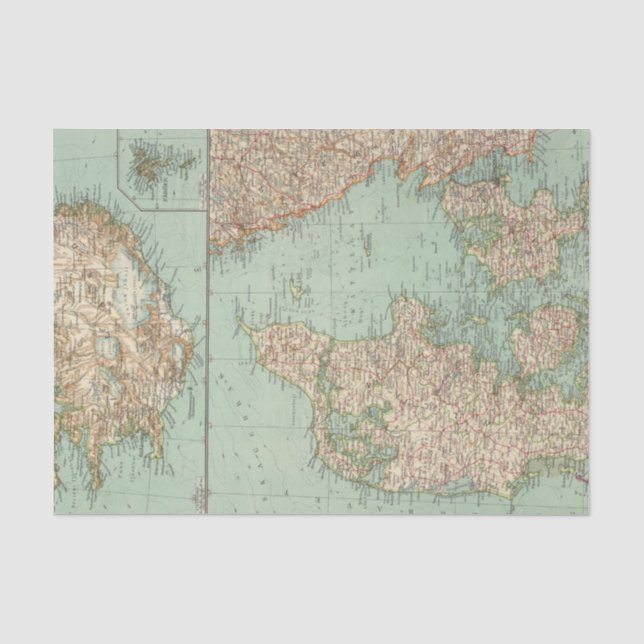 65 Dänemark, Island Seidenpapier (Vorderseite)