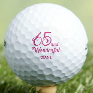 65. Freund Geschenk - Wunderbar Custom Pink Golfball
