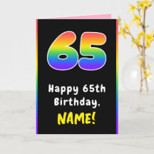 65. Geburtstag: Farbiger Regenbogen # 65, Individu