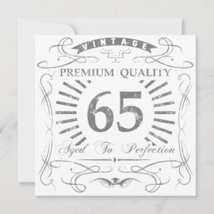 65. Geburtstag Scherzgeschenk Karte
