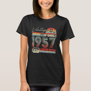 65. Geburtstag September 1957 Vintage Kassette T-Shirt