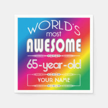65. Geburtstag Welten Beste Fabelous Regenbogen
