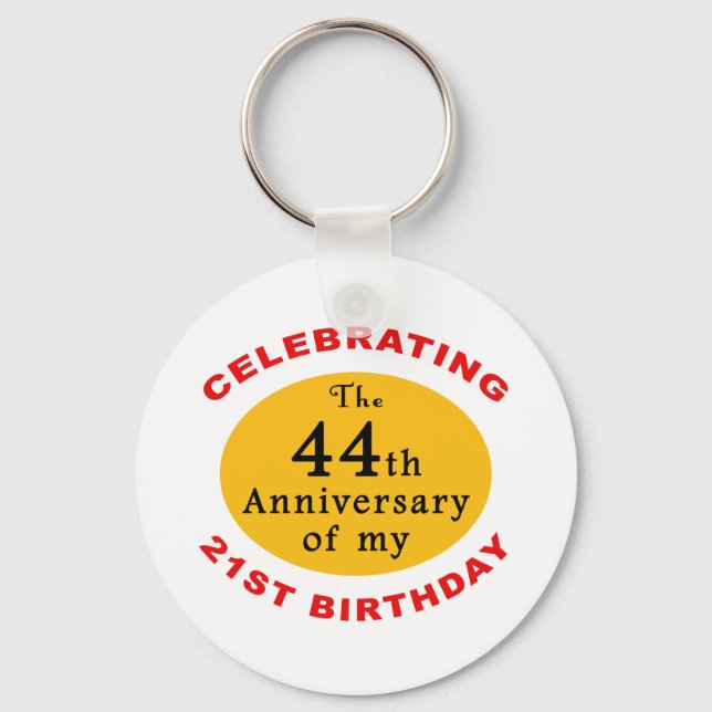 65. Geburtstagsgeschenke Schlüsselanhänger (Vorderseite)