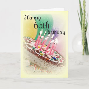 65. Geburtstagskarte Karte