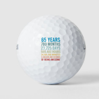 65 Jahre 780 Monate 23725 Tage Phantastisch Golfball
