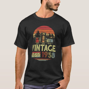 65 Jahre alt Made in 1958 Vintag 65. Geburtstag Re T-Shirt