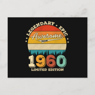 65 Jahre alter Tag 1960 Phantastisch 65. Geburtsta Postkarte