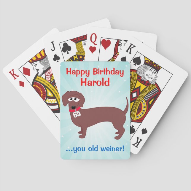 65 Jahre alter Weiner Custom Spielkarten (Rückseite)