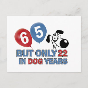 65 Jahre altes Design Postkarte