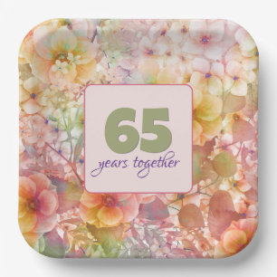 65 Jahre Cosmos Floral Design Pappteller