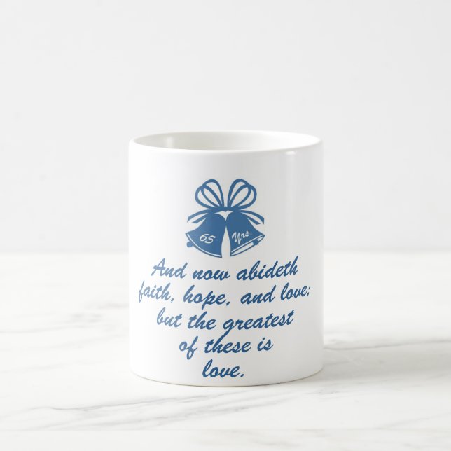 65 Jahre Hochzeitstag Kaffeetasse (Mittel)