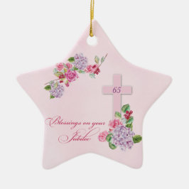 65. Jahrestag des religiösen Lebens katholische Nu Keramik Ornament