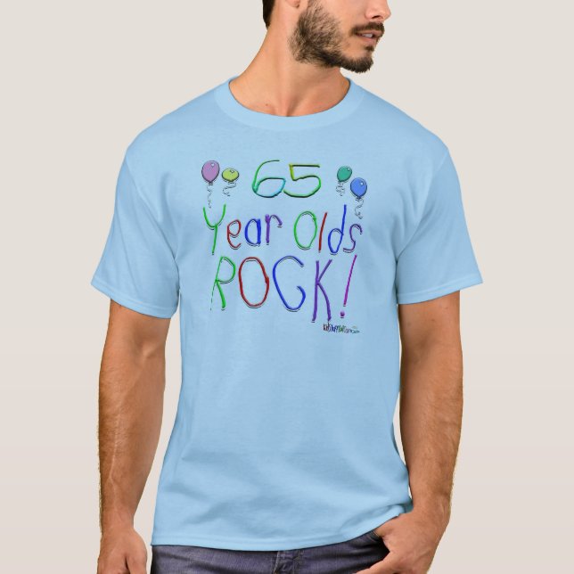65 Jährige Felsen-! T-Shirt (Vorderseite)