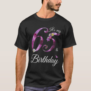65-jähriges Blumengeschenk 1956 ist mein 65. Gebur T-Shirt