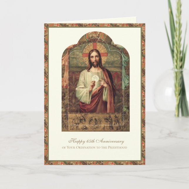65. PRIEST JAHRESTAG KARTE (Vorderseite)