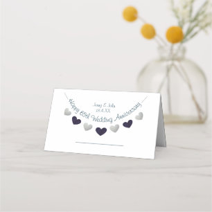 65. Saphire Hochzeitstag Platzkarte