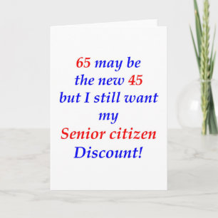 65 Senior Citizen Karte
