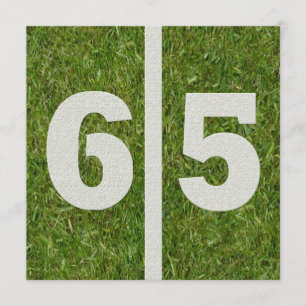 65. Yard-Geburtstags-Einladung Einladung