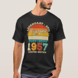65 Year Old Awesome Since 1957 65th Birthday Gift T-Shirt<br><div class="desc">Birthday Design For anyone who's horoscope say difficult & Stubborn But totally worth.Wear it with pride at work,  school gym perfect to pair with shorts,  leggings or jeans for a casual yet trendy Look</div>